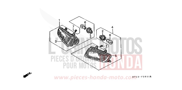 BLINKER von Pan-European ABS PEARL MULBERRY RED (R178D) von 1994